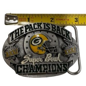 Vintage Green Bay Packers 3D Vintage Siskiyou Bergamot Pewter Belt Buckle NFL